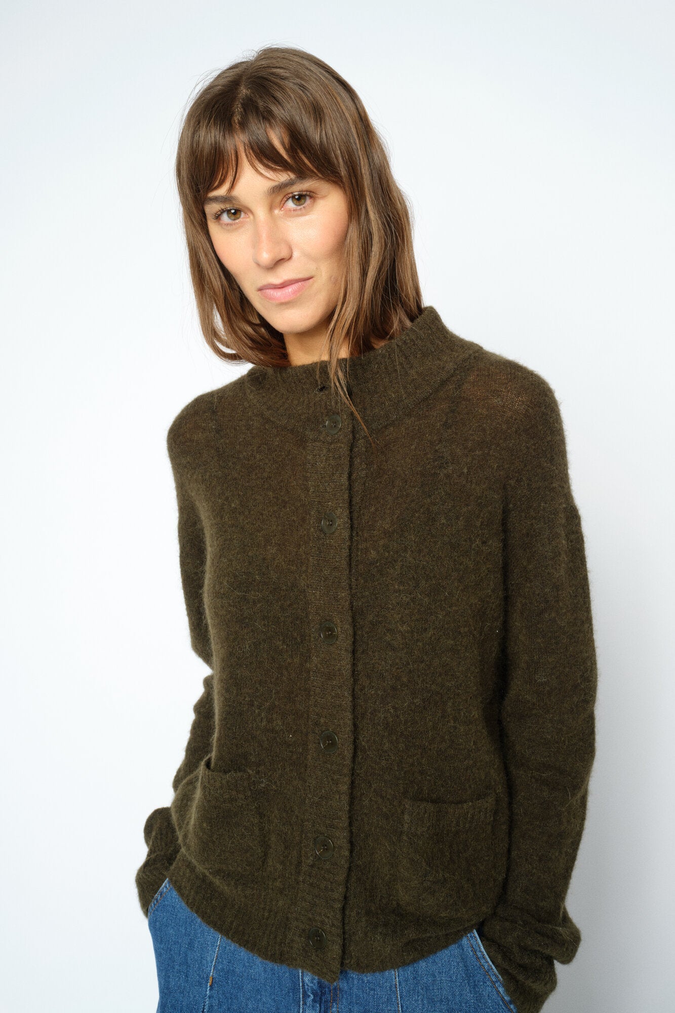 Mape strikcardigan - Rosin